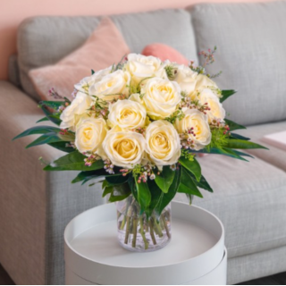 RAMO 15 ROSAS BLANCAS