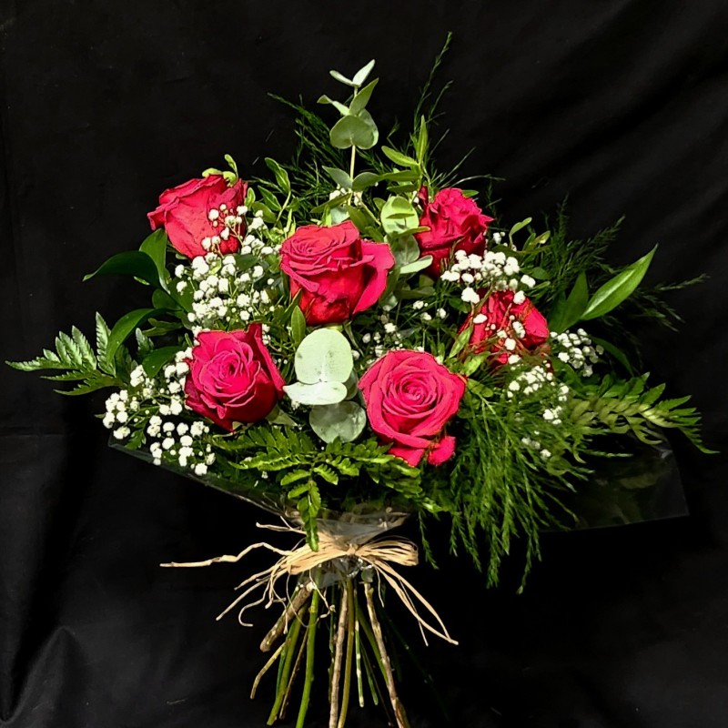 RAMO 6 ROSAS ROJAS