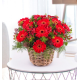 CESTA DE GERBERAS ROJAS