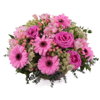 CENTRO GERBERAS ROSA